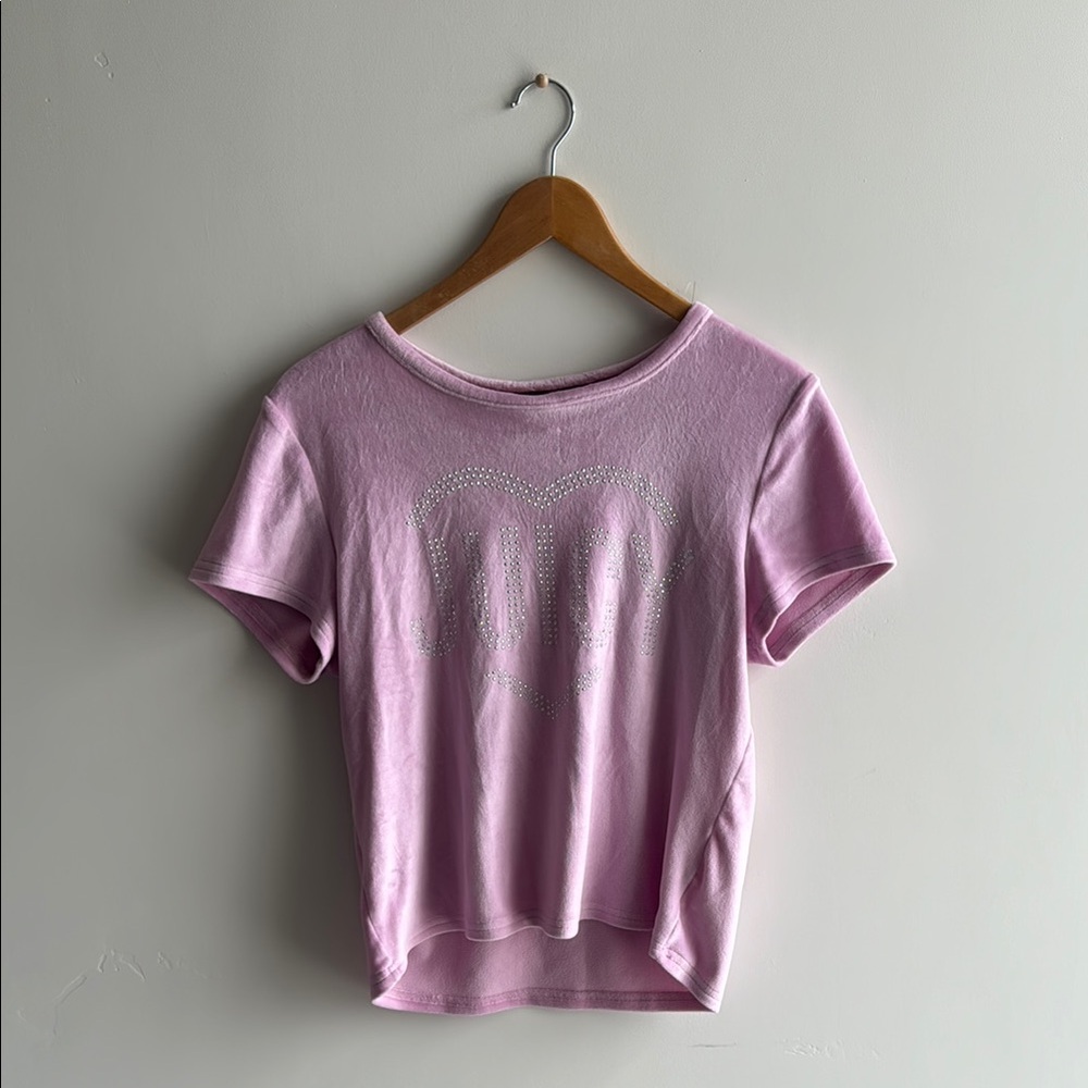Pink Velour Juicy Couture tee